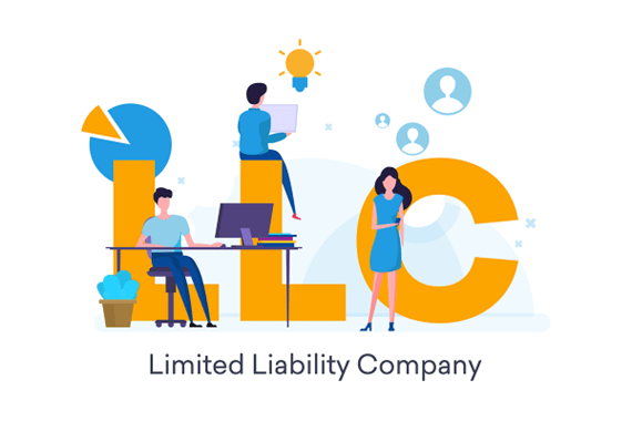 An LLC is a limited liability company.